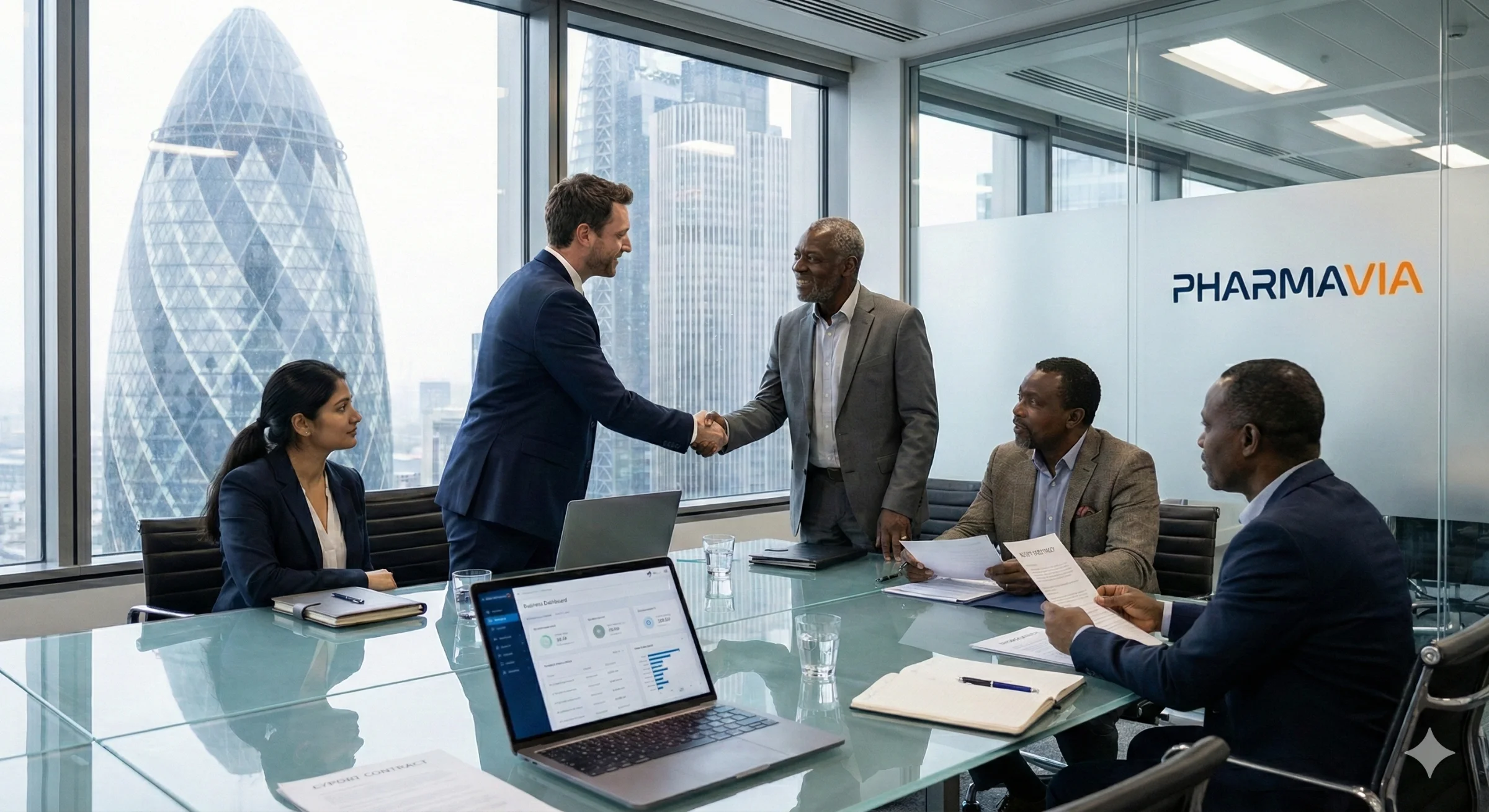 image of a team meeting (for a medical clinic)