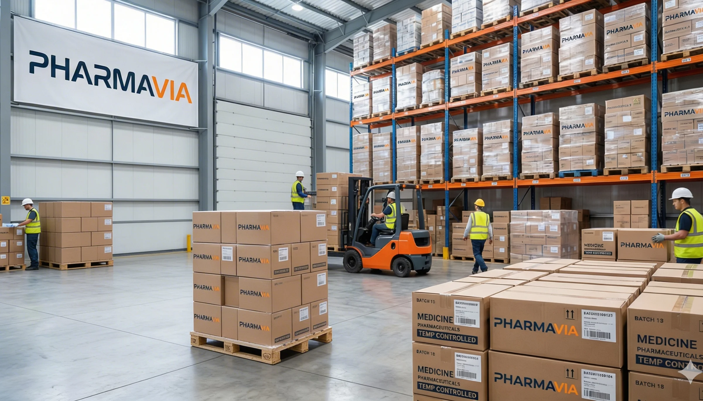 image of loading cargo for a trucking company